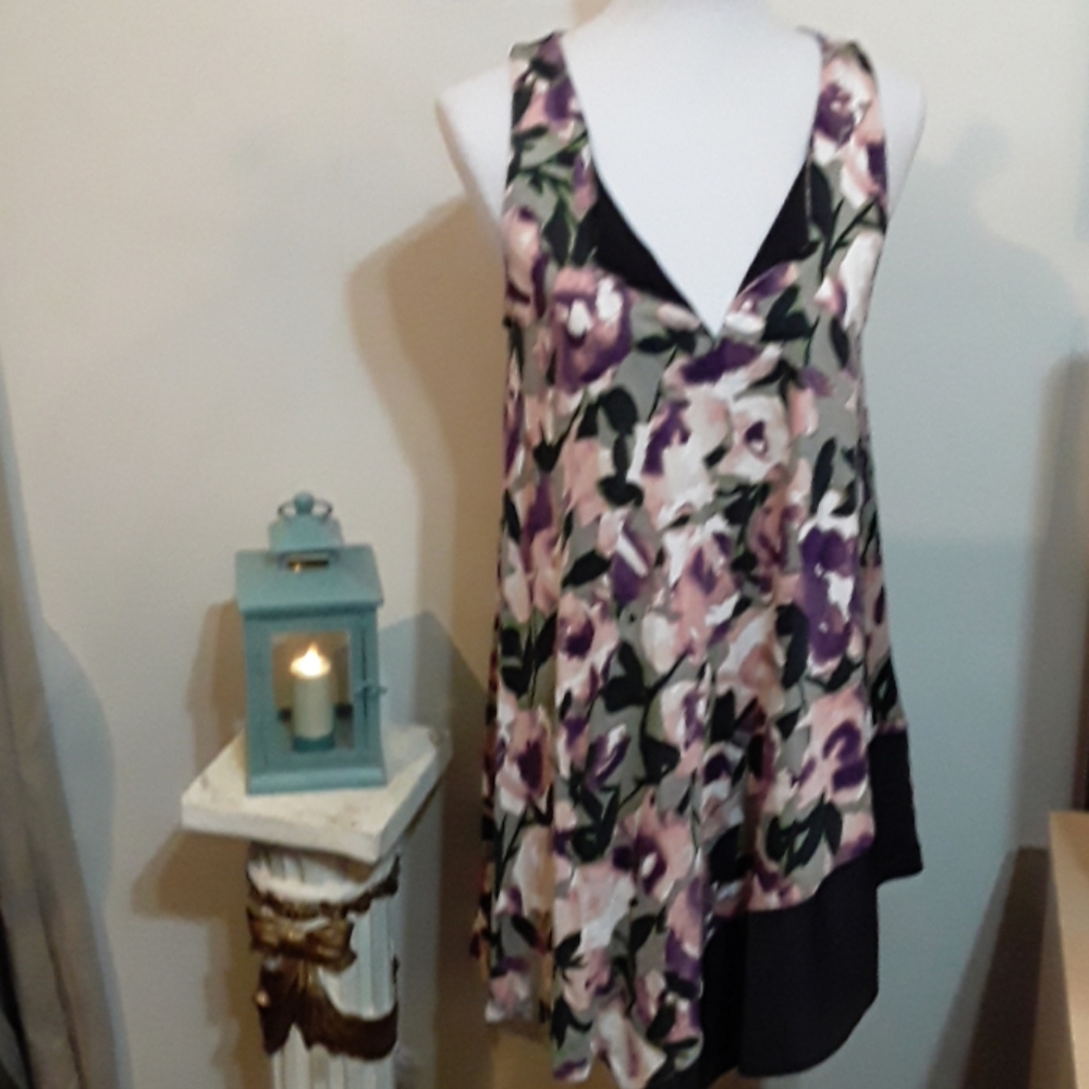 Asymmetrical Vera Wang sleeveless dress